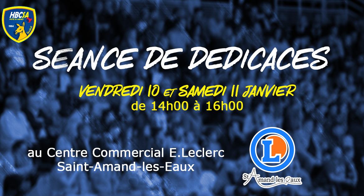 Séance de dédicaces au E.Leclerc de Saint-Amand-les-Eaux
