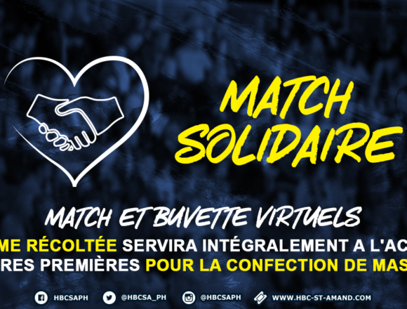 Le Saint-Amand Handball lance une action solidaire pour la lutte contre le COVID-19 !